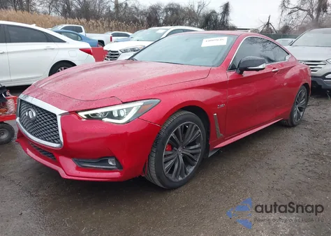 2019 Infiniti Q60 3.0T Red Sport 400 from USA, damaged, VIN JN1FV7EL6KM440570